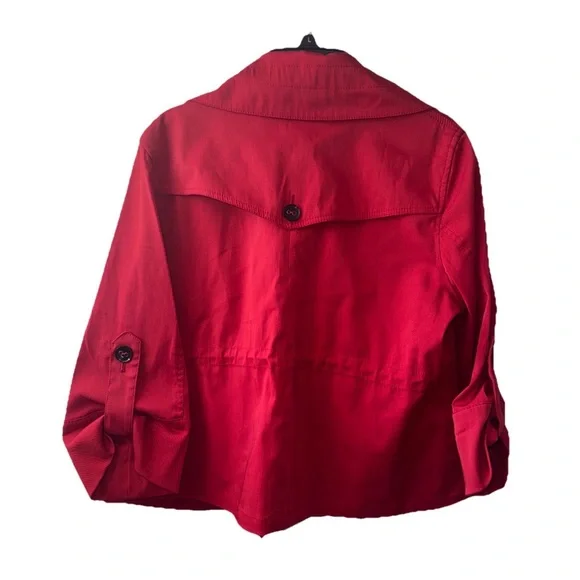 Ruby Rd. Bold Red Collared Jacket - Picture 2 of 3